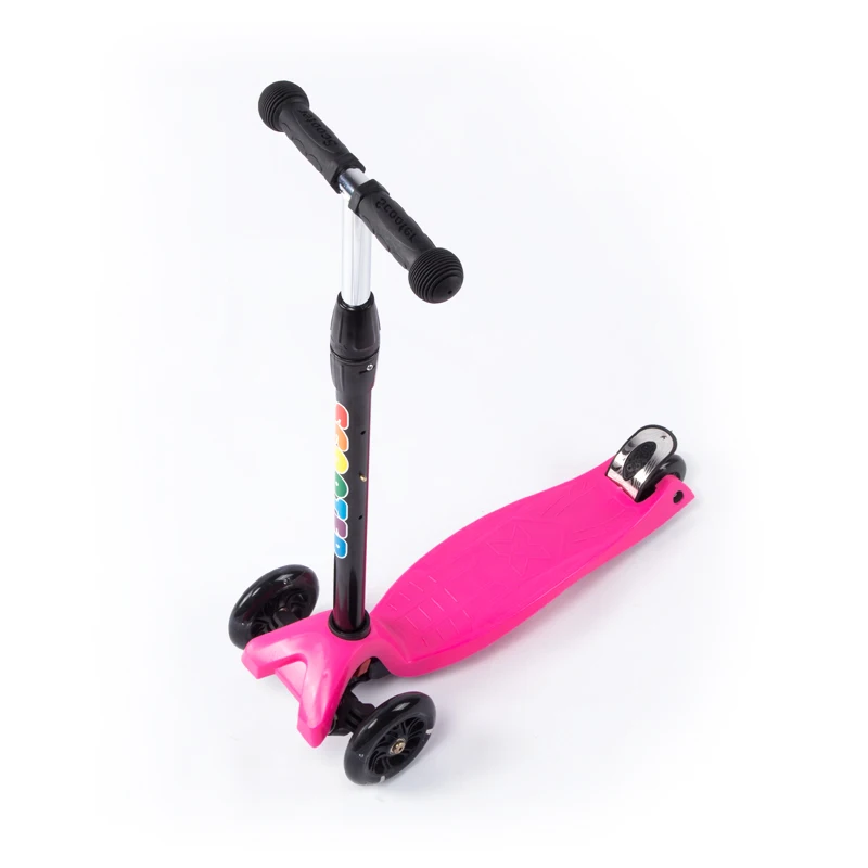 Hot Sale Scooter Factory Price Adjustable Height Light-Up 3 PU Wheels Kids Scooter For Girls Boys