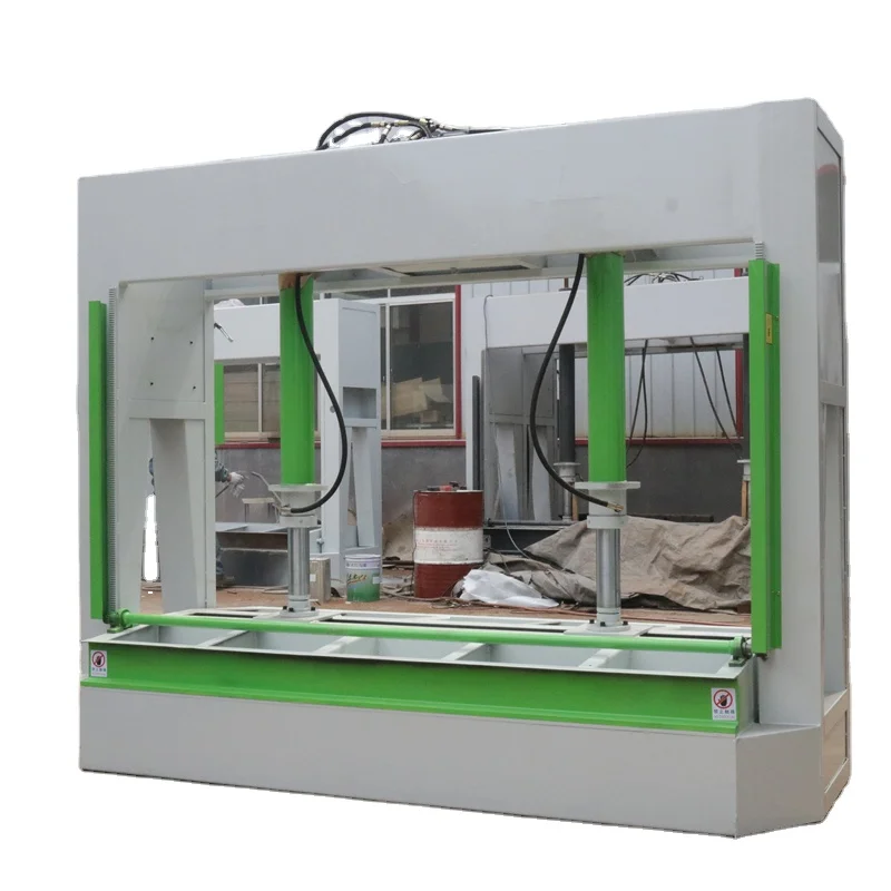 Heavy duty stainless steel machine body automatic plywood floor and door pallet press machine for wood