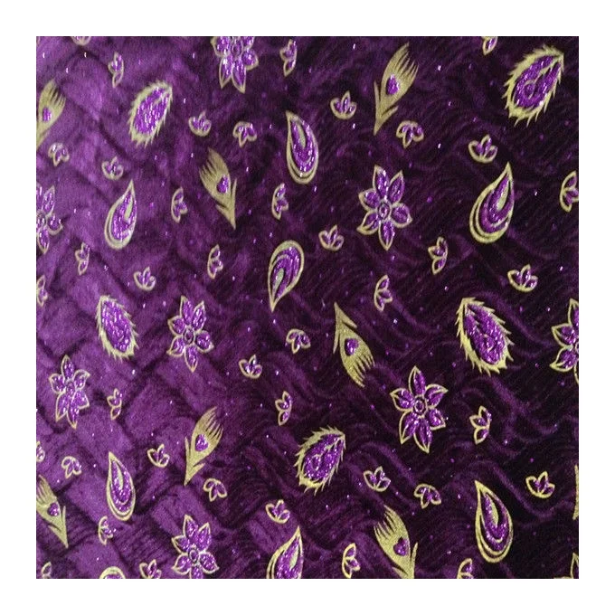 
Beautiful fashion flannel velvet material fabric floral velvet jacquard fabric 