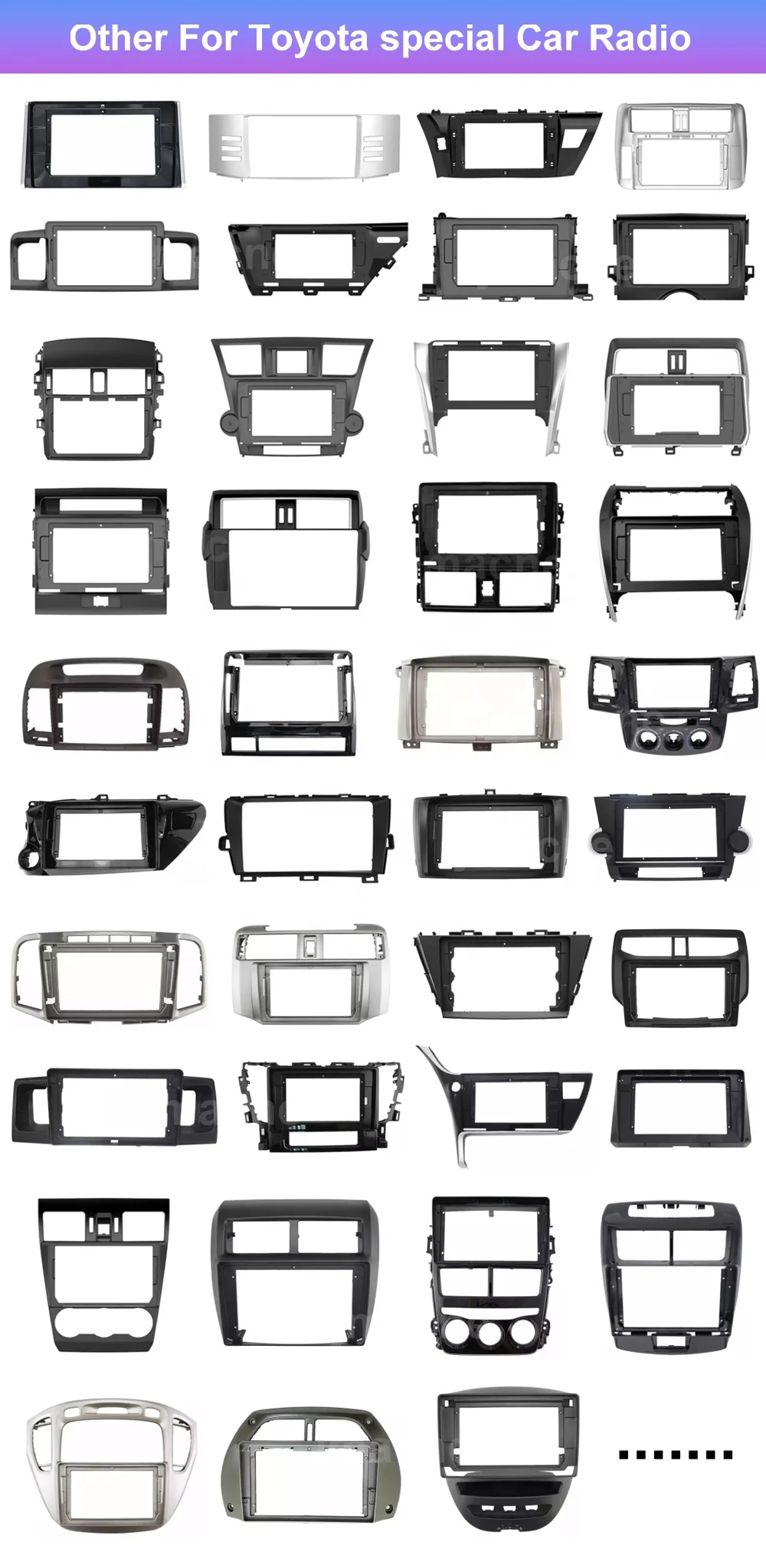 10.2  Stereo Android 9 Audio System For Toyota Camry 2014 2015 2016 2017 frame car radio gps navigation