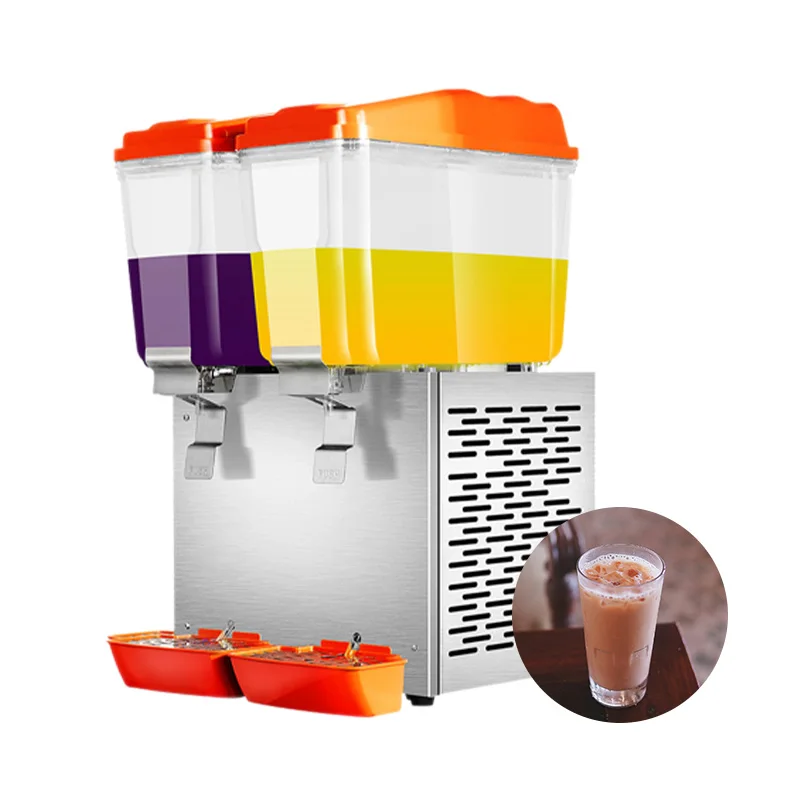 double tank  Juice Dispenser Sale Prices Machine Commercial Tower Glass Restaurant Fruit Cold Drink Dispensers factory direct sa