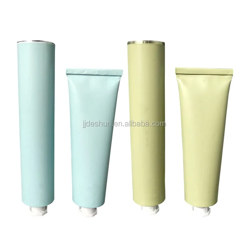 30 мл 50 мл перерабатываемая алюминиевая трубка складной уход за телом сжигающий крем для рук косметическая паста упаковочная трубка