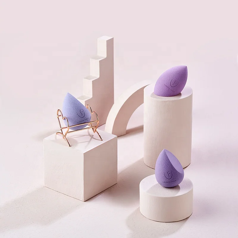 Factory Portable Low MOQ Beauty Egg Puff Latex Free Powder Foundation Blending Makeup Sponge