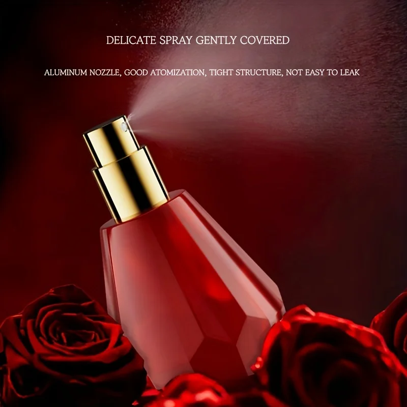 Classic Lady Perfume Red Rose Shape 50ml Perfume Women Long Lasting Fragrance Perfume For Women Eau De Toilette