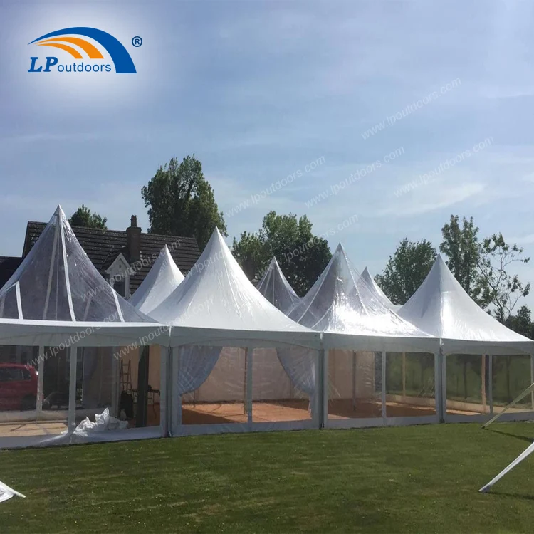 5x5m wholesale aluminum frame spring top tent cable cross marquee for outdoor rental party event