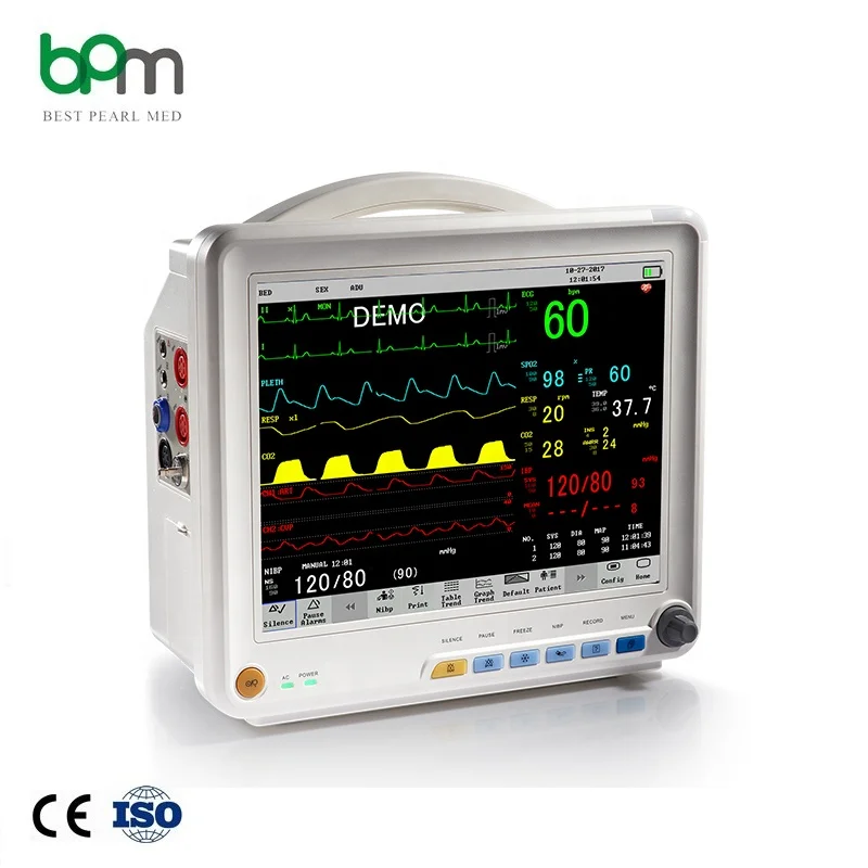 BPM-M1214 Portable VET Medical Multiparameter Digital vital signs Monitor for Veterinary Animal Hospital