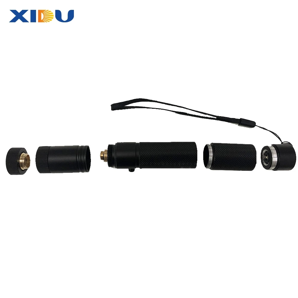 XIDU Мощный 10000 м 532nm зеленый лазерный прицел красная лазерная указка Мощный регулируемый фокус лазер с лазерная ручка голова горящий матч