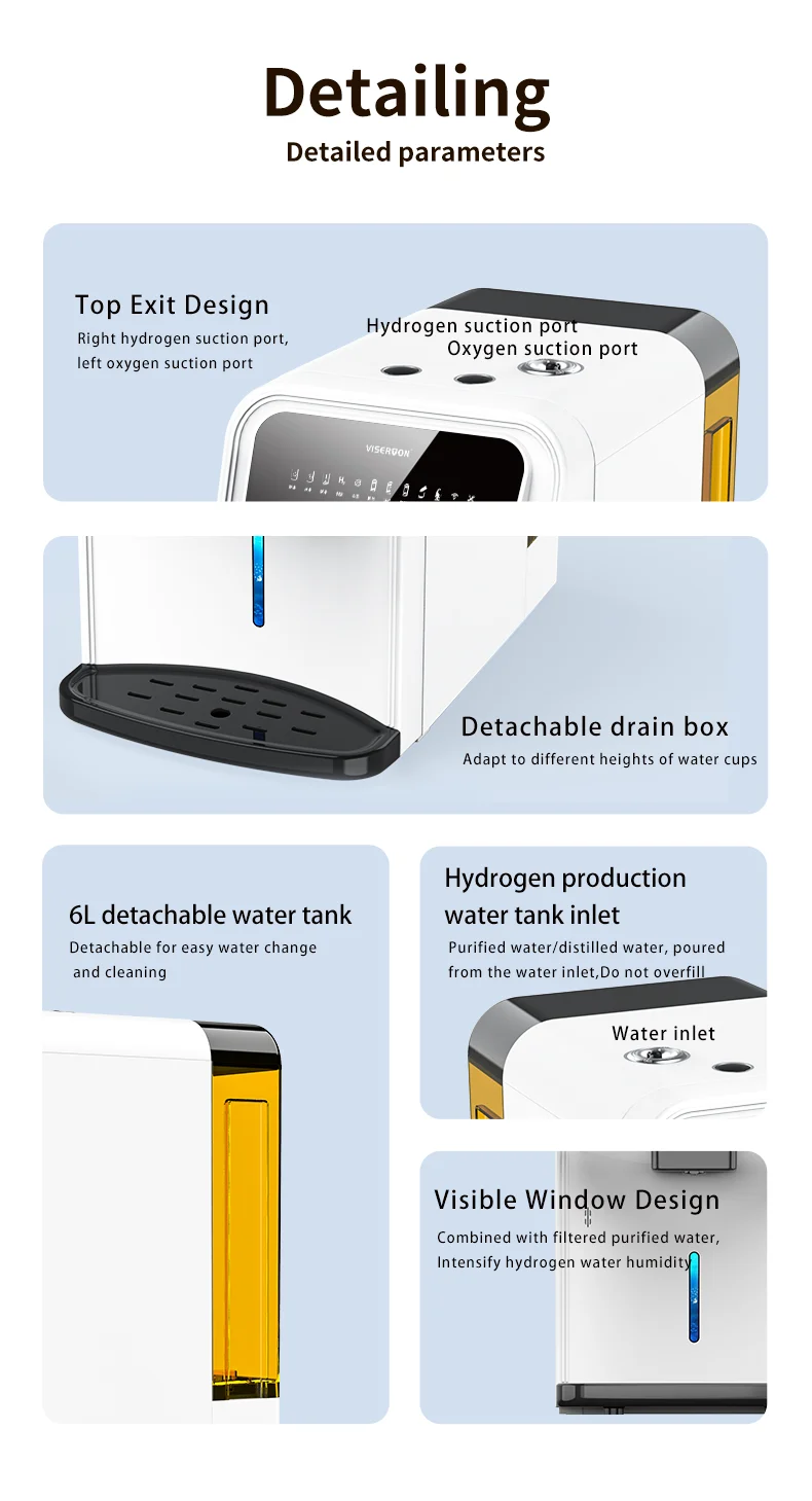Hydrogen inhalation machine Smart hydrogen rich water machine