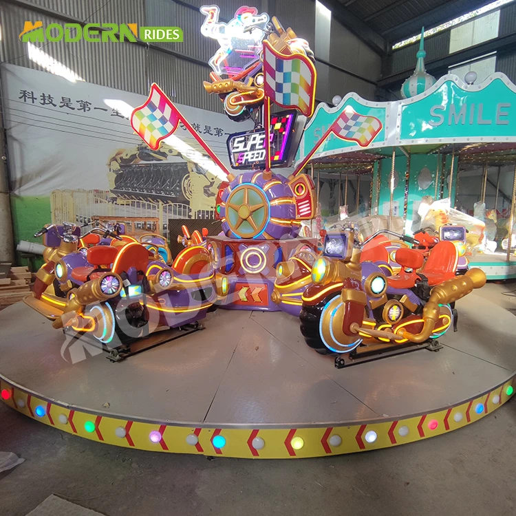 carousel ride swing ride theme park luna park playground kids amusement park equipment  super car ride for sale