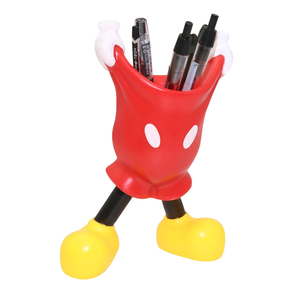 (Wholesale) Cute Anime Cartoon Mich pen container for desk, PVC Mich Organizer Box Pen Holder