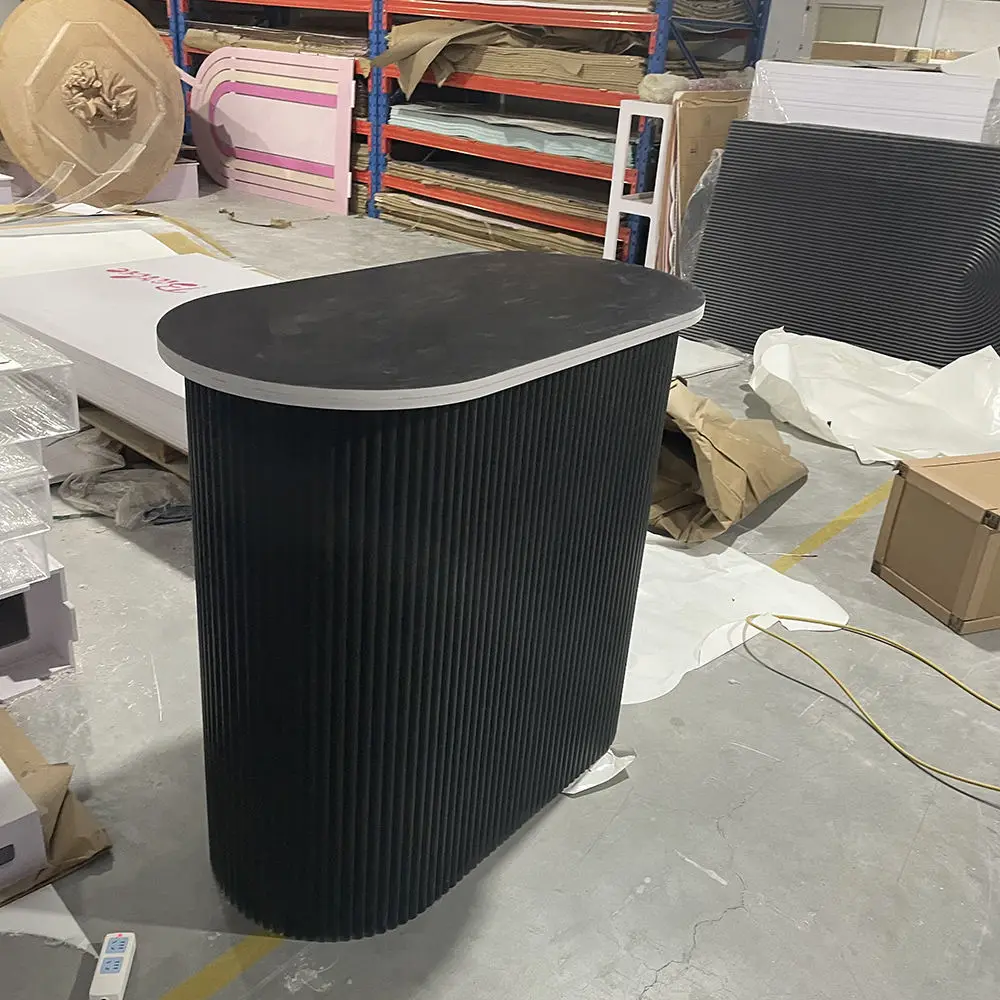 Modern Customized PVC Acrylic white black Mini Bar Counter Table Plinths Round Cake Stands for Wedding Party Events