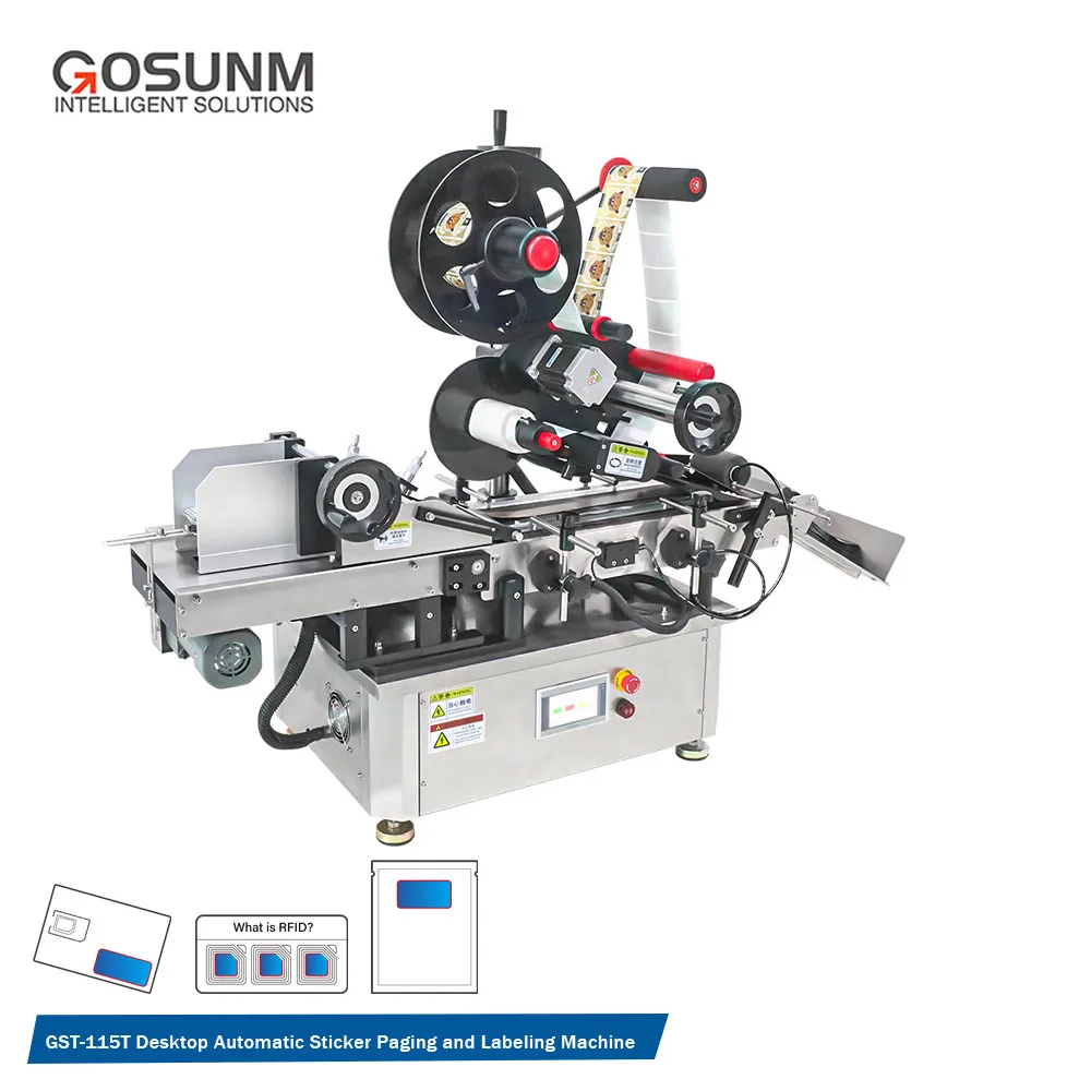 Automatic pouch labelling machine flat bag labeler Mylar Poly Bag Labeller