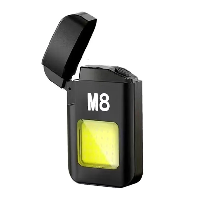 Многофункциональный USB перезаряжаемый водонепроницаемый походный гаджет двойной дуги барбекю зажигалка живучий рабочий свет с COB светодиодный фонарик