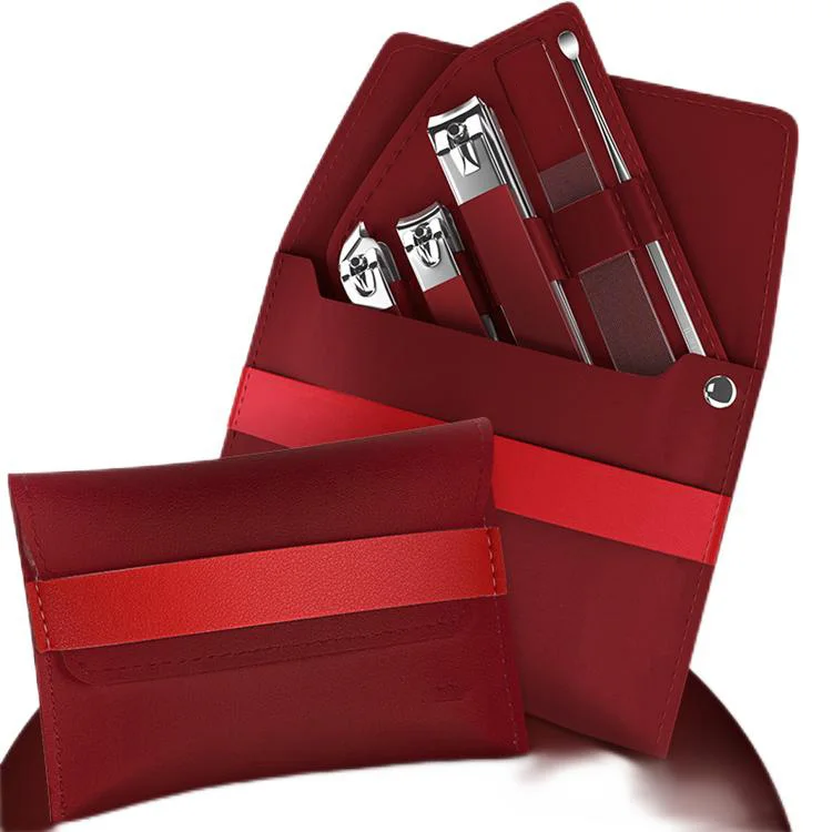 WELLFLYER MS-1070 Multicolor OEM Manicure Set Professional Nail Clippers Kit Beauty Care Tool Sharp Stainless Steel Manicure set