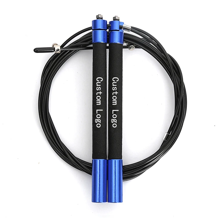 Fitness High Quality Aluminium Alloy Handle Cable Adjustable Bearing Speed Skipping Jump Rope