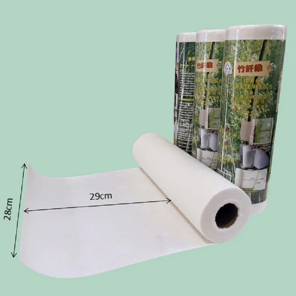 Eco-Friendly Multi-Purpose Nonwoven Fabric Bamboo Towels Rolls Machine Washable Perforated Tear off for Cleaning
