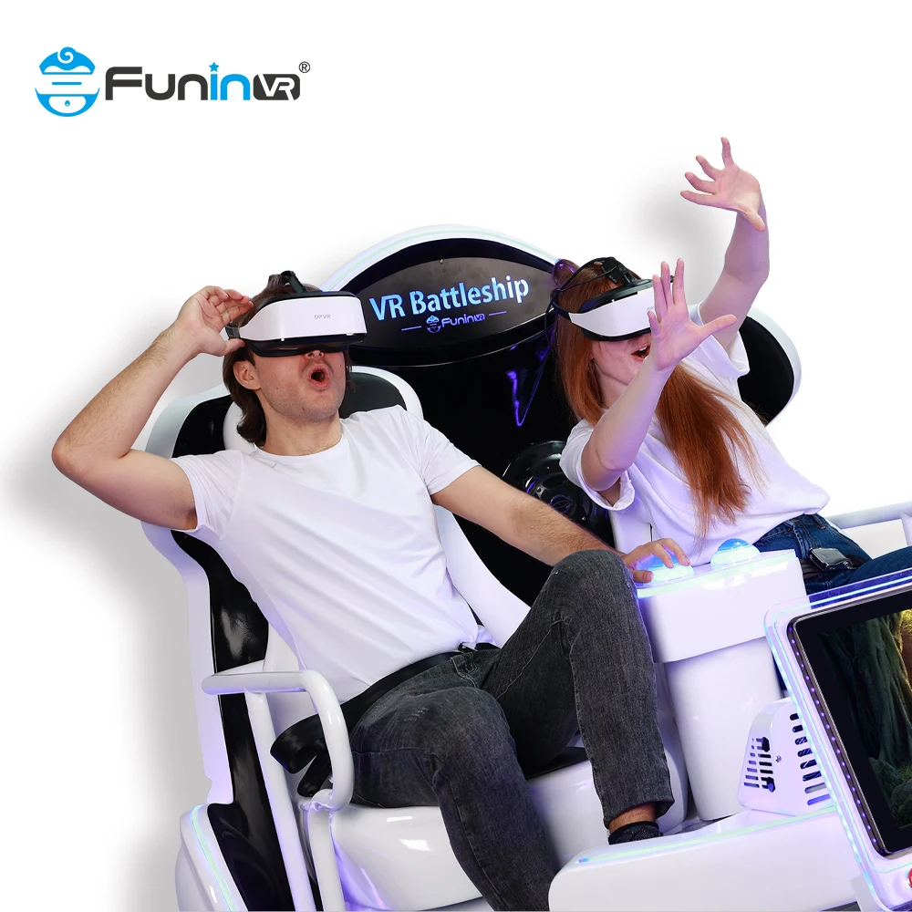 Double 2 Players Egg VR Chair Virtual Reality VR Cinema Simulator 9D VR Battleship