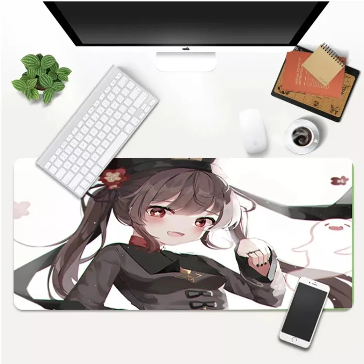 Customizable large free sample waterproof sxxy girls mouse pad anime xxxl mousepad cartoon with stitched edges design