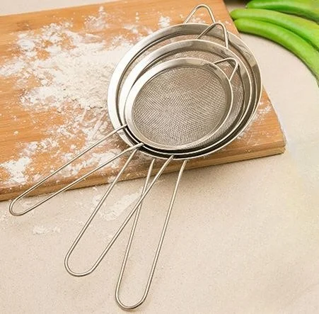 12 kind size Premium Set Filter Strainers Fine Mesh Stainless Steel Kitchen Reusable Luxury Strainer Mesh
