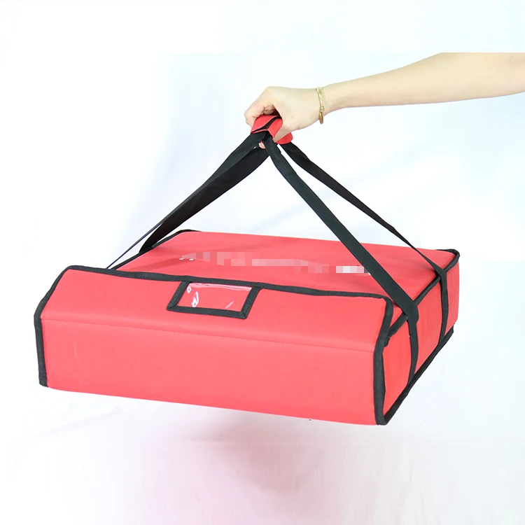 Pizza Delivery Bag Heated 12v Backpack Food Waterproof Foldable Black Pizza Bag Insulate 1pc/poly Bag + Carton