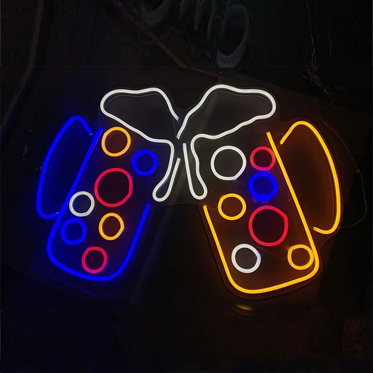 
Chinese Custom Cocktails Open 24 Hours Bar DC12v Indoor Neon Light Sign For Beer 