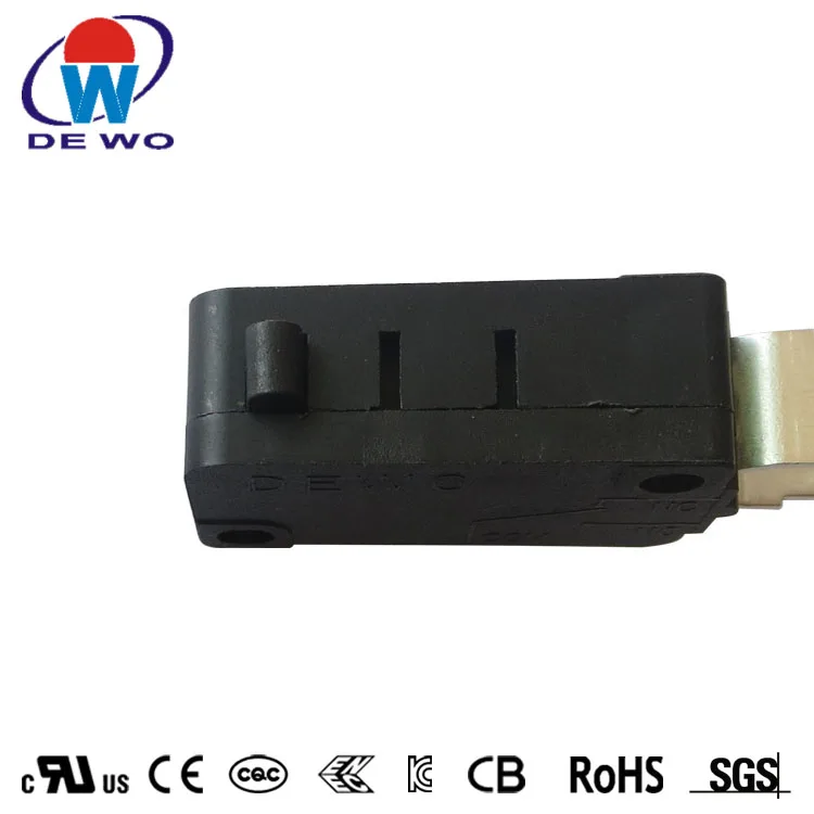 China micro switch supplier 2 pins 16a 250vac 40t125 PBT material micro switch for dishwasher