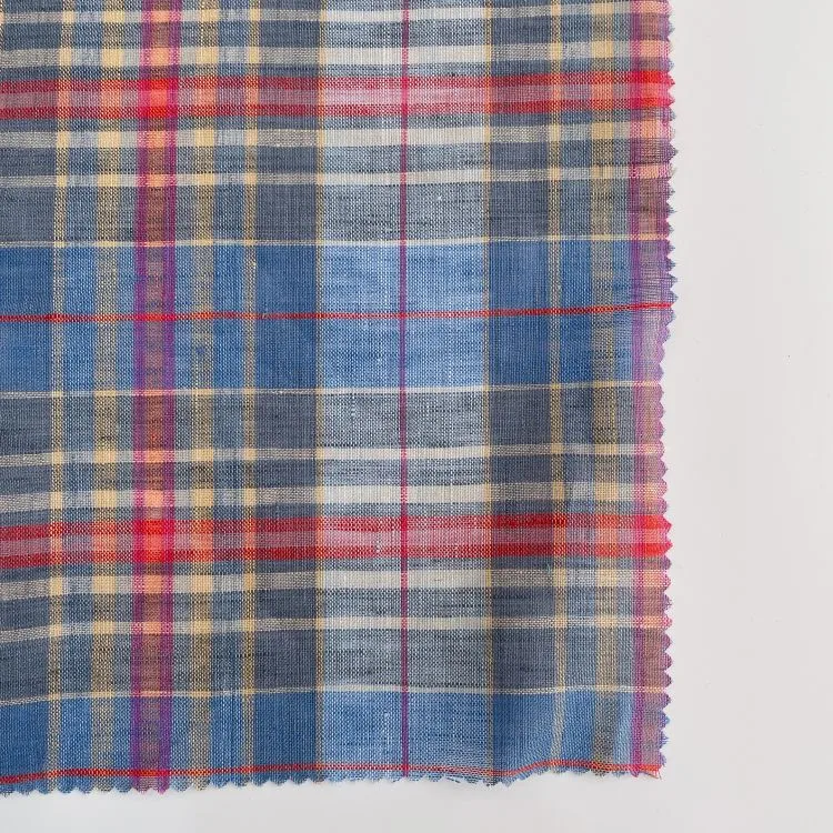 OEM качественный кампусный костюм, клетчатая ткань, синяя дышащая детская одежда, льняная ткань с принтом