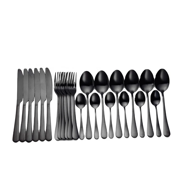 
Luxury Shiny Forks Spoon Knife Set Gift Christmas Flatware Cutlery For Gift 