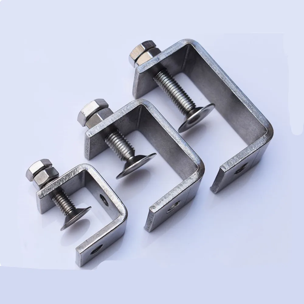 OEM ODM J C shape Stainless Steel Metal Assembled Beam Clamp