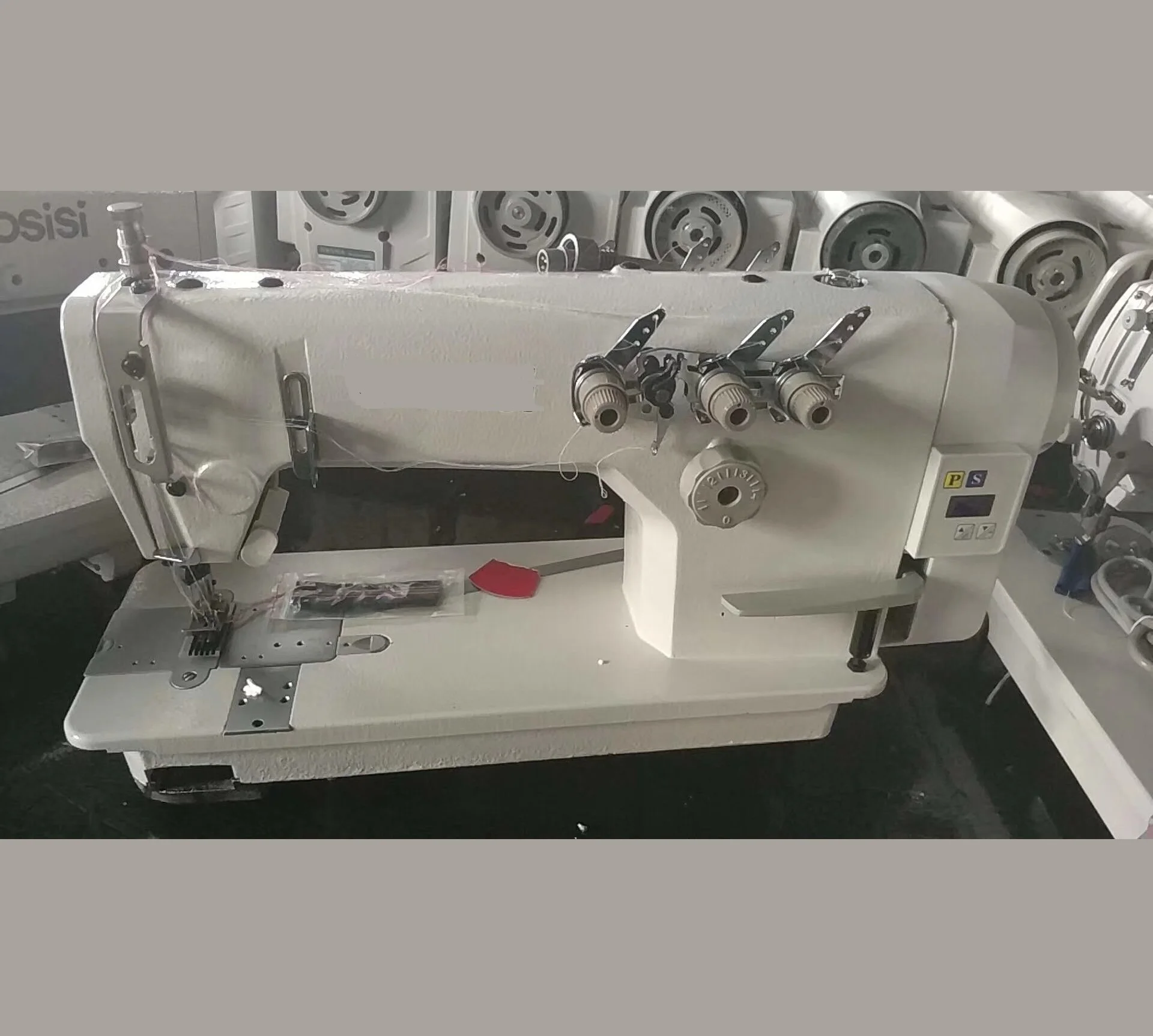 Швейная машина с прямым приводом для плоского станка с цепным швом для промышленного использования, новое состояние, механический рабочий компонент двигателя