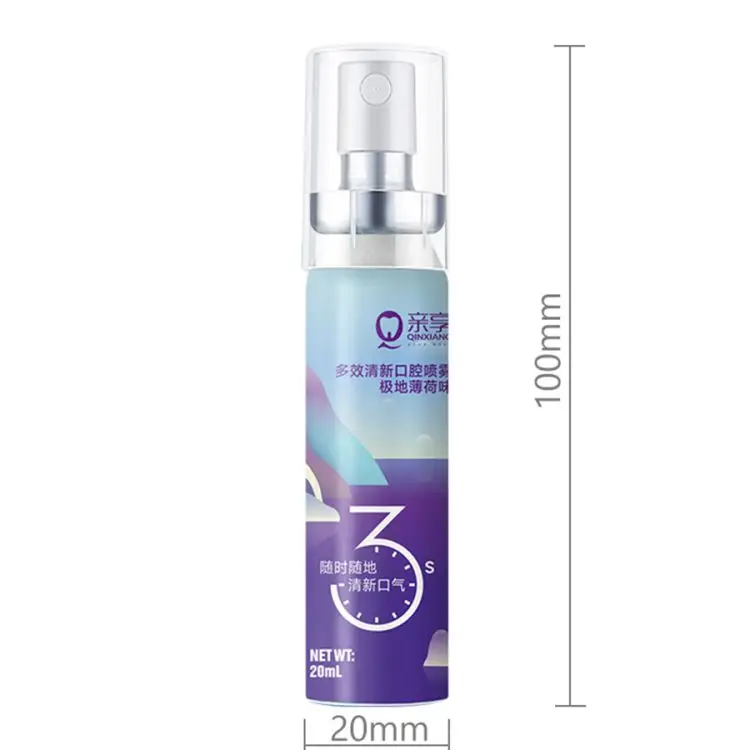 Oral cleaning spray Fresh breath Portable mint flavor