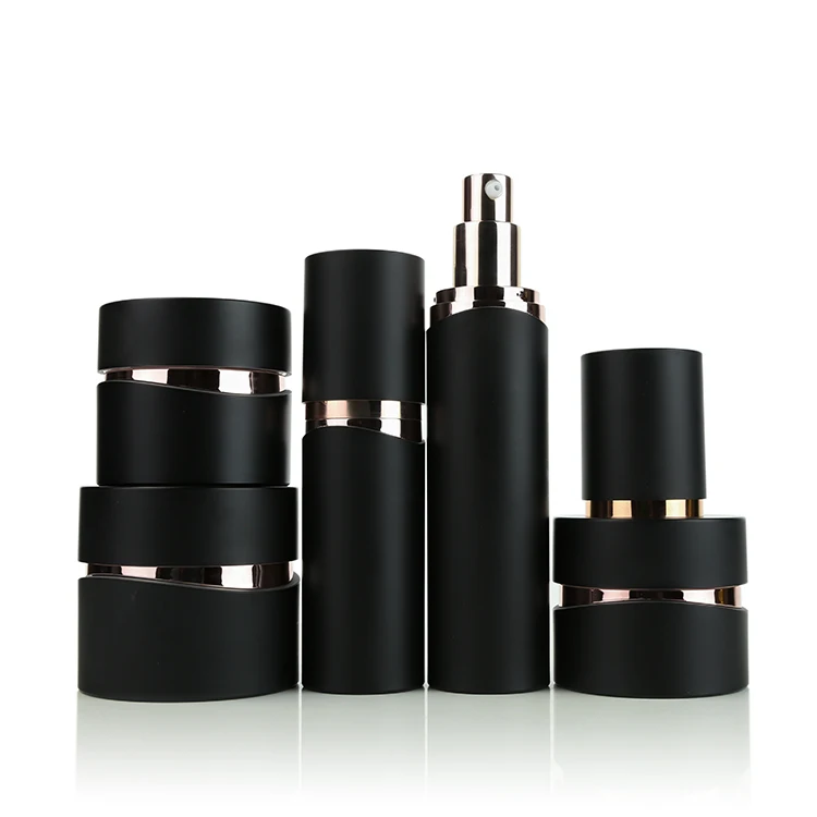 
Unique Matt black/white Acrylic Cosmetic Skincare Cream Jar plastic Packaging W-SY 15/30/50G 