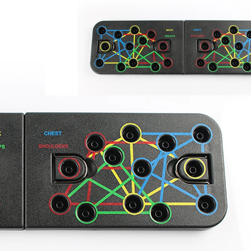 Multifunctional Power Press Push Up Board with Fitness Resistance Band