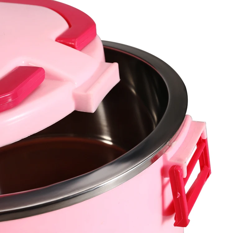 Hot sale African 2845  fashion thermos insulated food warmer casserole Plastic lunch box for cookware