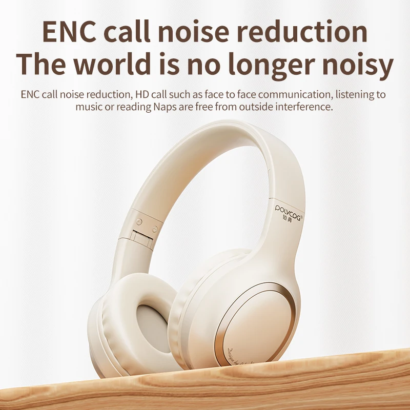 Fone de ouvido custom logo waterproof foldable headphones wholesale enc noise cancelling music gaming headset wir less headphone