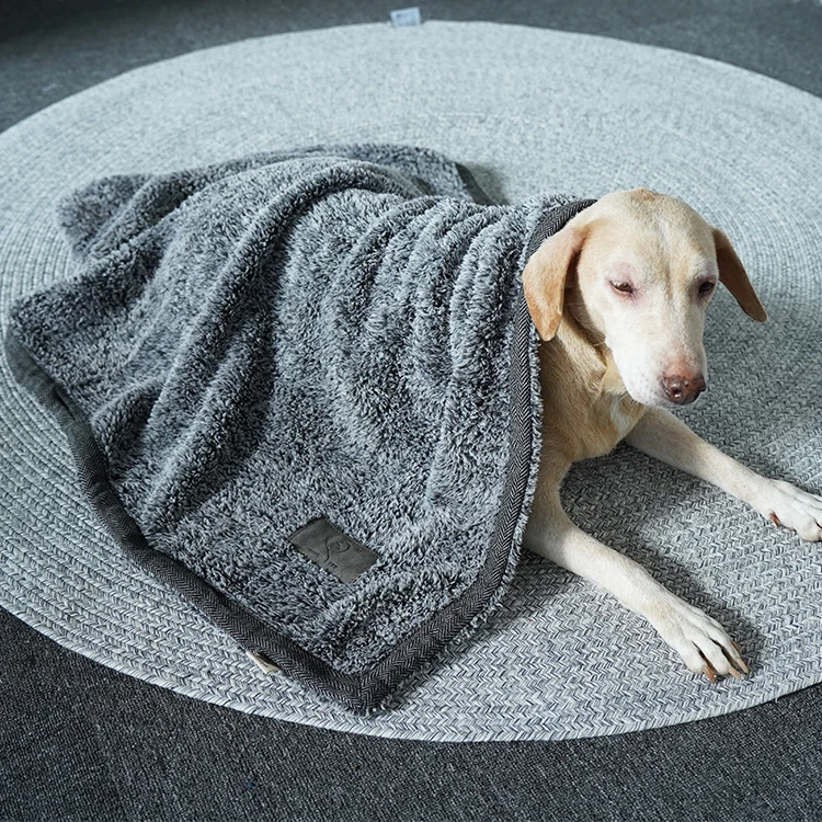 B161 soft printed  sherpa blanket for cat and dog pet throw