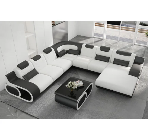 Кожаный матовый диван-кровать для гостиной новейший высококачественный минималистичный современный комплект 3-4 мест в европейском стиле на заказ 1