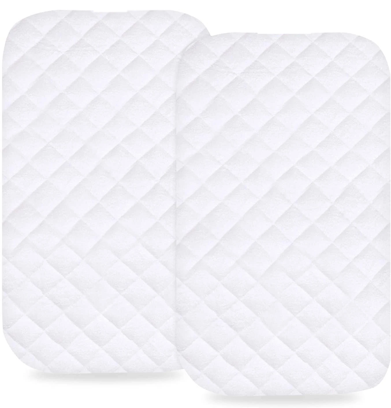 Premium  Crib Mattress Pad Bamboo Quilted Fitted Bed Sheet Bamboo Terry Waterproof Hypoallergenic Mattress Protector