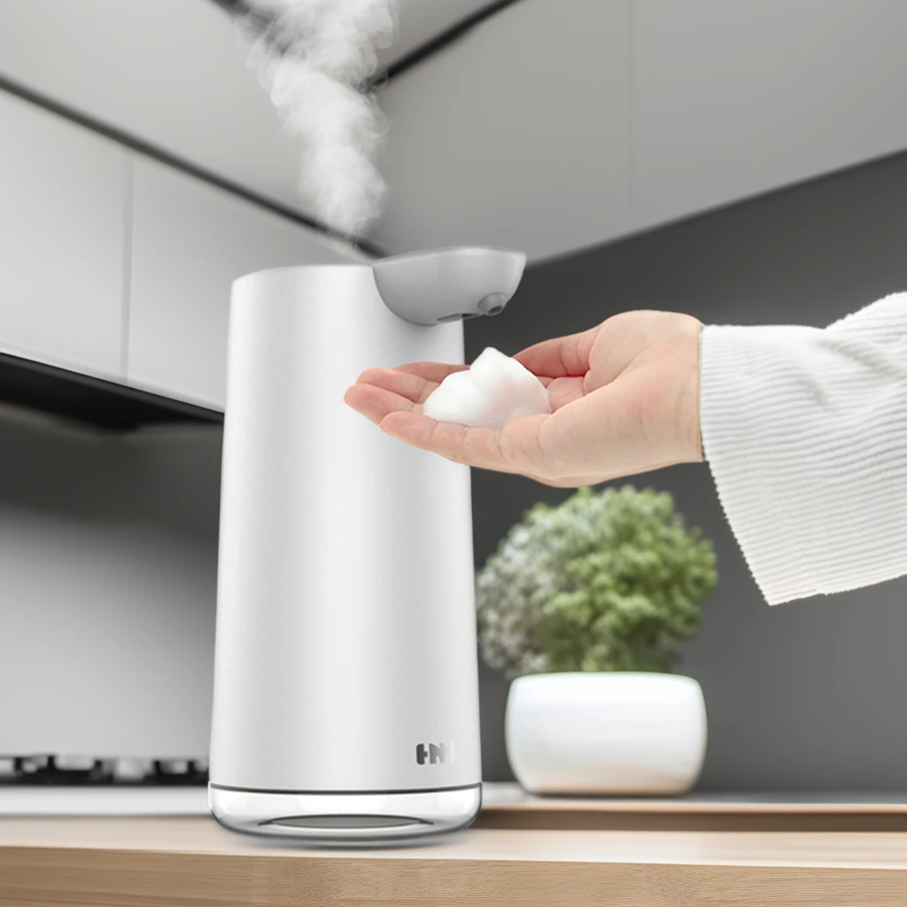 Smart Rechargeable Automatic Foaming Soap Dispenser Adjustable Smart Sensor Soap Dispenser for Bathroom and Kitchen