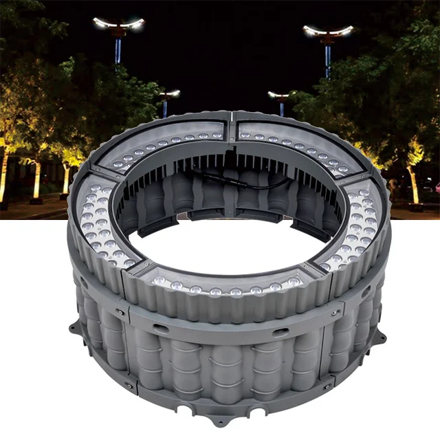 hug tree light ring lamp for palm tree aluminum dmx 512 rgb tree hugging light