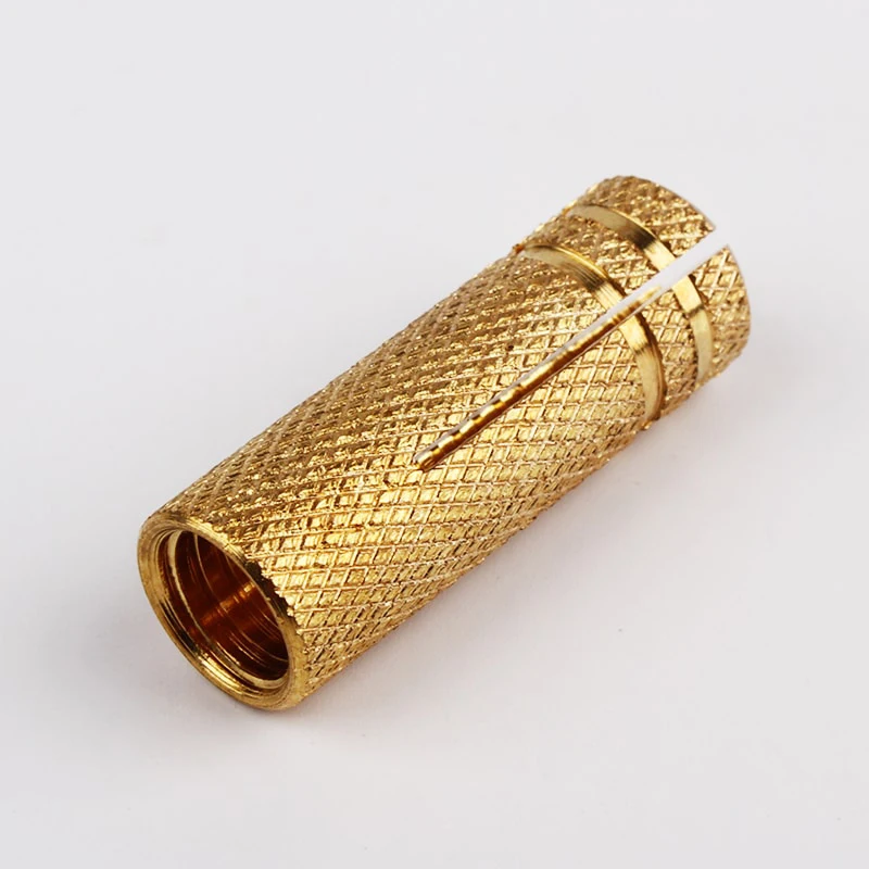 Brass Material Hot Sale Diameter M6 M8 M10 Yellow Color Drop-in Anchor Bolt Standard Products