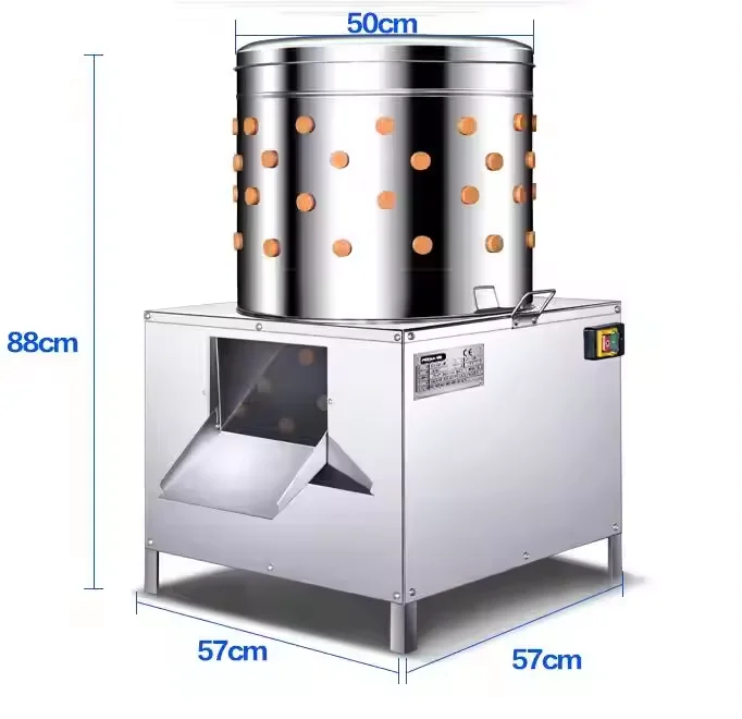 Automatic Horizontal Poultry Plucker Machine For Chicken Or Duck Feather Removal