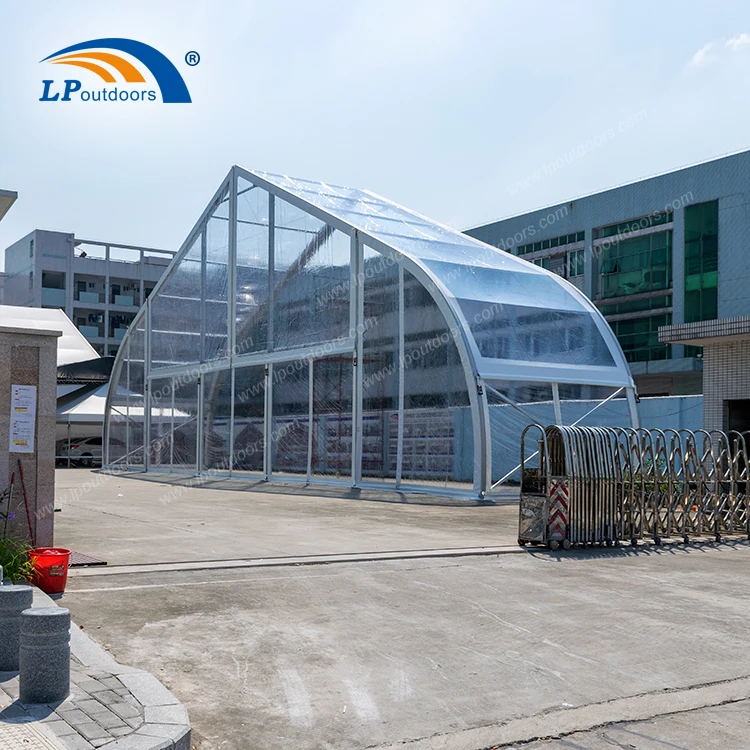 Large Clear Span Curve Structure Sports Hall Tent Hangar Tent for 1000 Capacity Outdoors Wedding Marquee Event