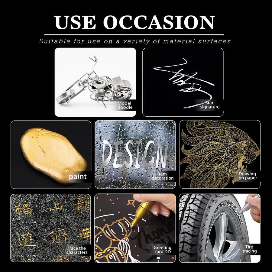 Oil Based Non-toxic and Safe Permanent Paint marker Set