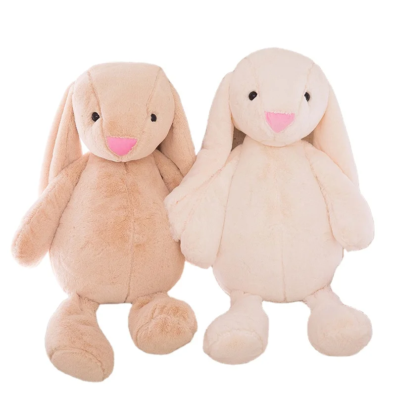 YIWU ALLSHINE Kids Easter Bunny Plush Toy Stuffed Animals Long Ear Color Bunny Plush Doll Stuffed Rabbit