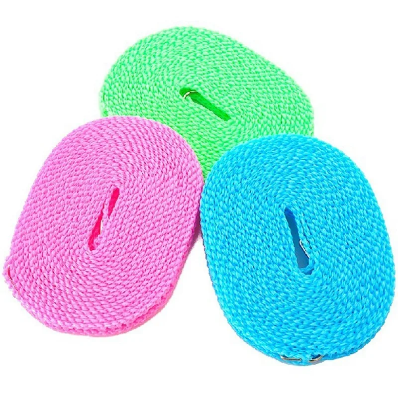 MZL Non-slip Windproof Clotheslines Clothes Dryer Cloth Hanging Rope Windbreak Travel Outdoor Camping Clothesline Drying Rack