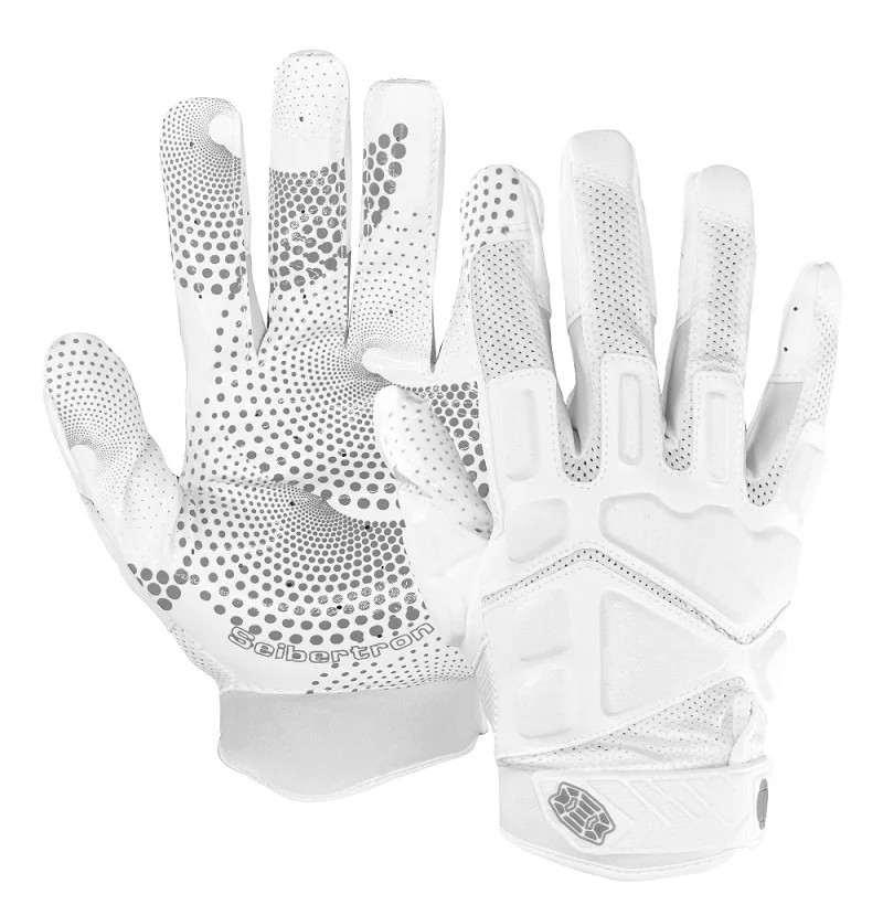 Seibertron G.A.R.G 2.0 Gel Filled Patented Anti-Impact Ultra-Stick Football Sports Receiver Gloves Youth