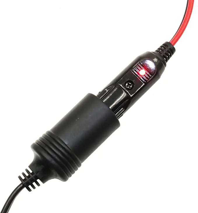 Wholesale Price 4mm2 16AWG Solar Panel Power Cable Wire 12V Car Cigarette Lighter Plug Charger Solar Connector With LED Light