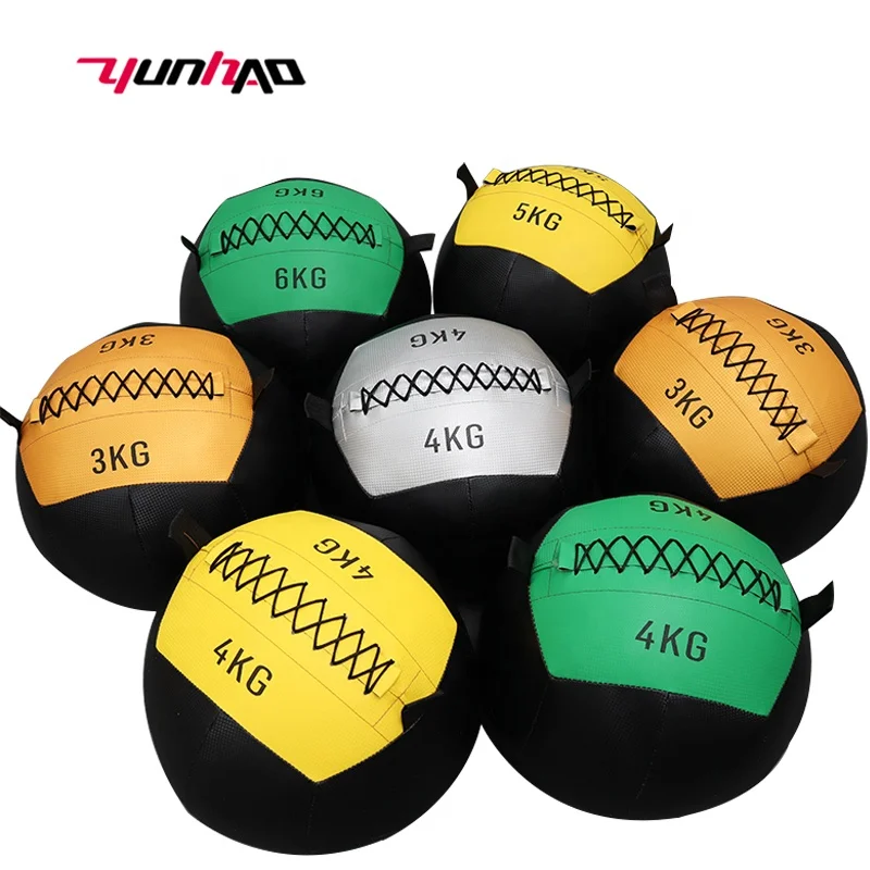 New popular Customized Logo Fitness Equipment Strength Training Colourful PVC Medicine Ball 5 KG