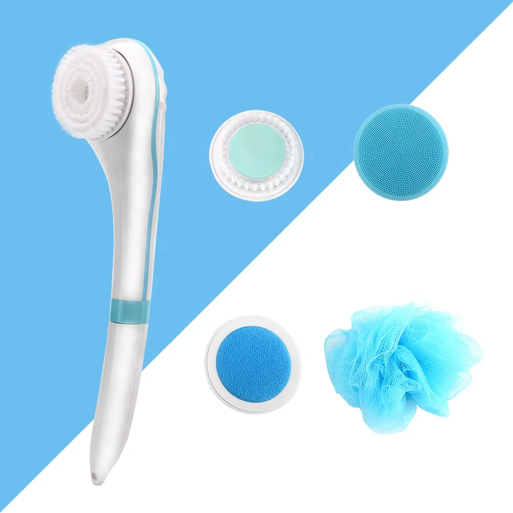 Mywarmstar USB charging rechargeable silica gel Ningbo bath brush massage bath washer cleaner electric  brush